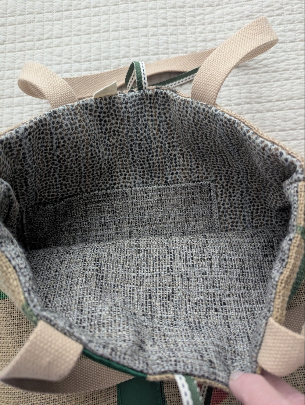 New Handmade Upcycled Burlap Coffee Bean Tote / Market Bag - Picture 6 of 7